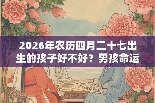 2026年农历四月二十七出生的孩子好不好？男孩命运解析