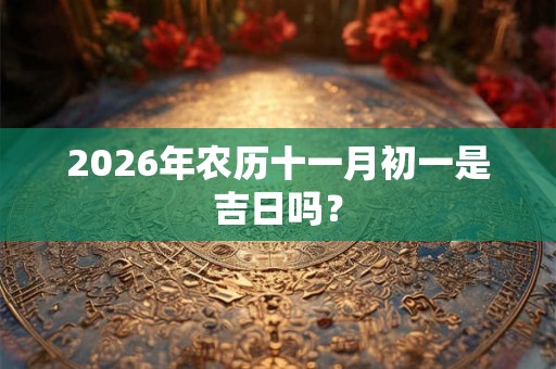 2026年农历十一月初一是吉日吗？
