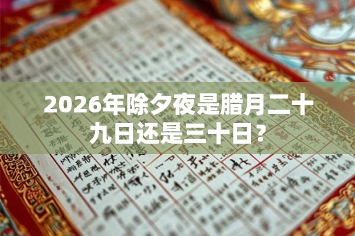 2026年除夕夜是腊月二十九日还是三十日？