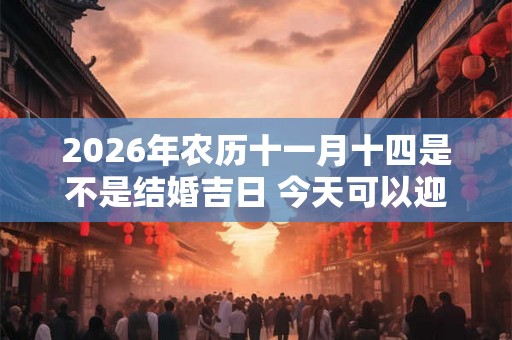 2026年农历十一月十四是不是结婚吉日 今天可以迎亲吗 2026年农历十一月十四是不是结婚吉日 今天可以迎亲吗