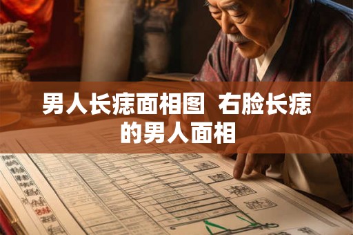 男人长痣面相图  右脸长痣的男人面相