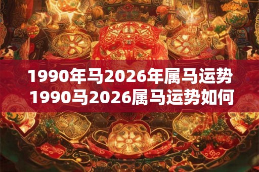 1990年马2026年属马运势 1990马2026属马运势如何