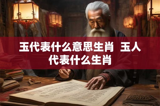 玉代表什么意思生肖  玉人代表什么生肖