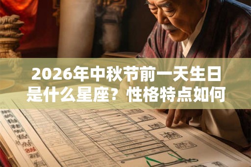 2026年中秋节前一天生日是什么星座？性格特点如何？