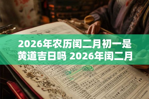 2026年农历闰二月初一是黄道吉日吗 2026年闰二月初一黄道吉日