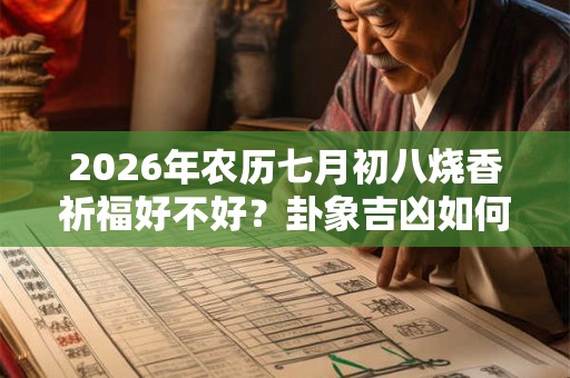 2026年农历七月初八烧香祈福好不好?卦象吉凶如何? 2026年农历七月初八烧香祈福好不好?卦象吉凶如何?