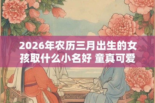 2026年农历三月出生的女孩取什么小名好 童真可爱 2026年农历三月出生的女孩取什么小名好 童真可爱