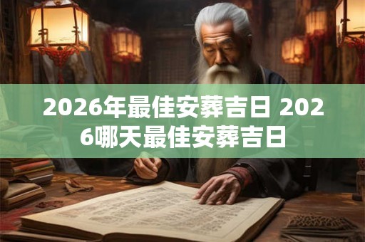 2026年最佳安葬吉日 2026哪天最佳安葬吉日