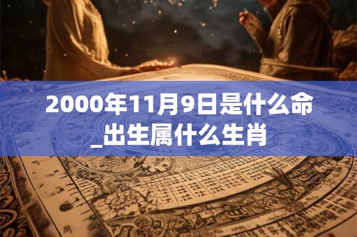 2000年11月9日是什么命_出生属什么生肖 2000年11月9日是什么命_出生属什么生肖