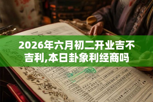 2026年六月初二开业吉不吉利,本日卦象利经商吗 2026年六月初二开业吉不吉利,本日卦象利经商吗