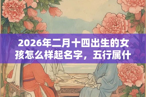 2026年二月十四出生的女孩怎么样起名字，五行属什么