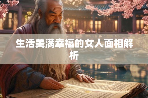 生活美满幸福的女人面相解析