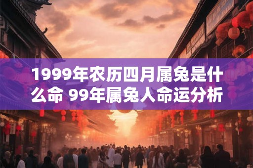 1999年农历四月属兔是什么命 99年属兔人命运分析 1999年农历四月属兔是什么命 99年属兔人命运分析