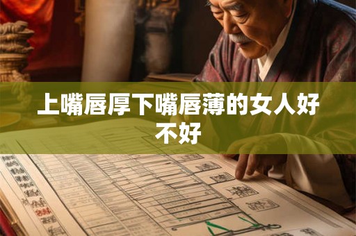 上嘴唇厚下嘴唇薄的女人好不好