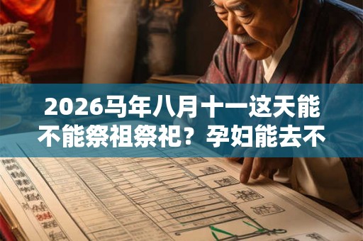 2026马年八月十一这天能不能祭祖祭祀？孕妇能去不