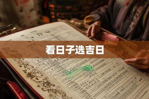 看日子选吉日