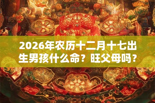 2026年农历十二月十七出生男孩什么命？旺父母吗？