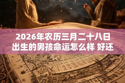 2026年农历三月二十八日出生的男孩命运怎么样 好还是不好
