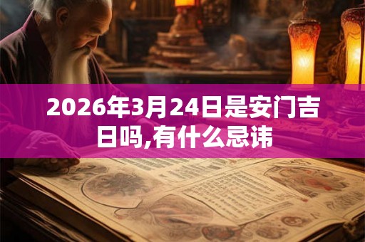 2026年3月24日是安门吉日吗,有什么忌讳