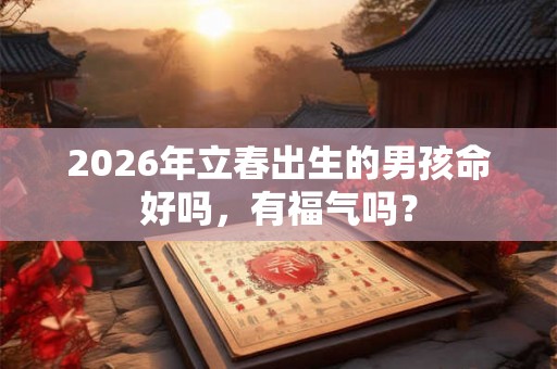 2026年立春出生的男孩命好吗，有福气吗？