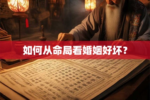 如何从命局看婚姻好坏？