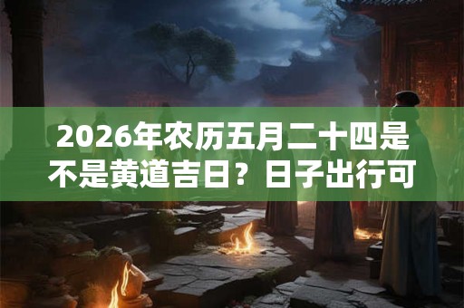 2026年农历五月二十四是不是黄道吉日？日子出行可以吗？
