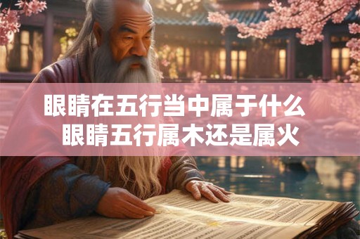 眼睛在五行当中属于什么  眼睛五行属木还是属火