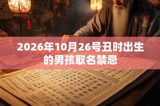 2026年10月26号丑时出生的男孩取名禁忌 2026年10月26号丑时出生的男孩取名禁忌