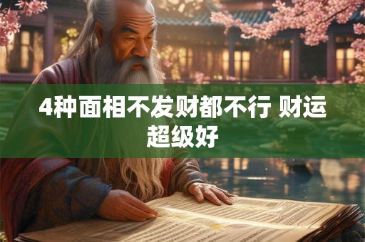 4种面相不发财都不行 财运超级好