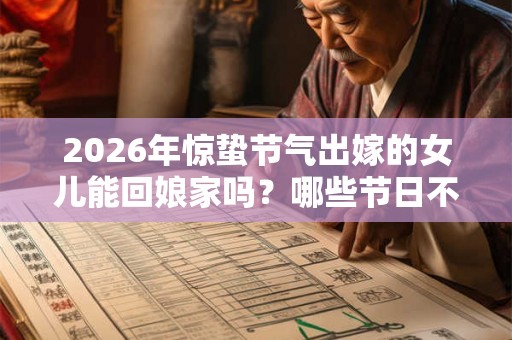 2026年惊蛰节气出嫁的女儿能回娘家吗？哪些节日不能回娘家过？