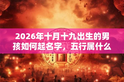 2026年十月十九出生的男孩如何起名字,五行属什么 2026年十月十九出生的男孩如何起名字,五行属什么