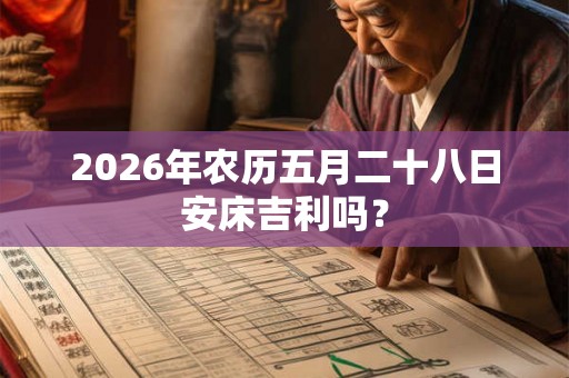 2026年农历五月二十八日安床吉利吗？