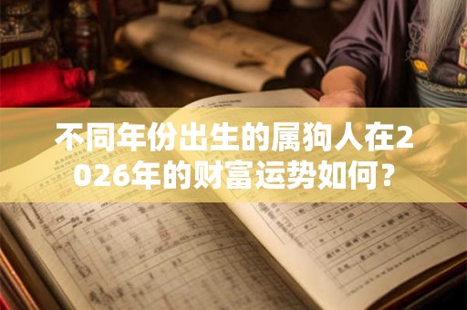 不同年份出生的属狗人在2026年的财富运势如何？