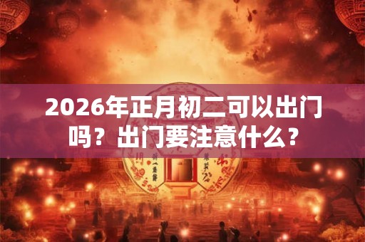 2026年正月初二可以出门吗？出门要注意什么？