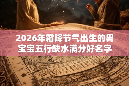 2026年霜降节气出生的男宝宝五行缺水满分好名字