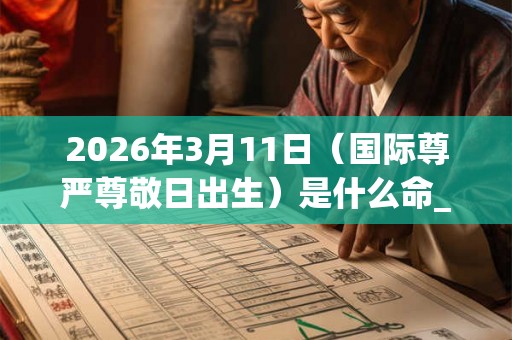2026年3月11日(国际尊严尊敬日出生)是什么命_命运如何 2026年3月11日(国际尊严尊敬日出生)是什么命_命运如何