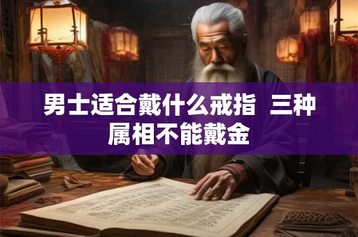 男士适合戴什么戒指  三种属相不能戴金