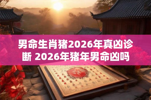 男命生肖猪2026年真凶诊断 2026年猪年男命凶吗