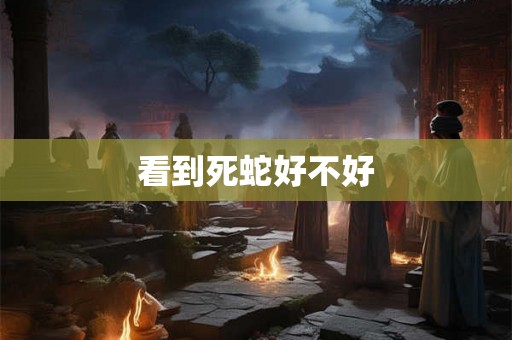 看到死蛇好不好