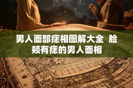 男人面部痣相图解大全 脸颊有痣的男人面相 男人面部痣相图解大全 脸颊有痣的男人面相