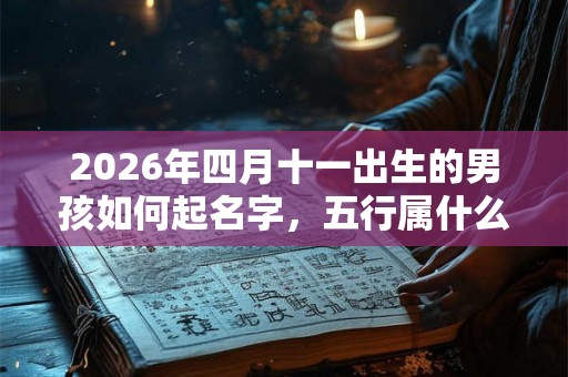 2026年四月十一出生的男孩如何起名字，五行属什么