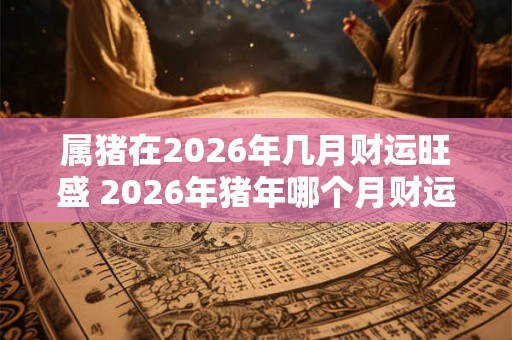 属猪在2026年几月财运旺盛 2026年猪年哪个月财运旺盛