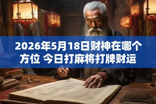 2026年5月18日财神在哪个方位 今日打麻将打牌财运方位