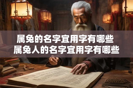 属兔的名字宜用字有哪些 属兔人的名字宜用字有哪些