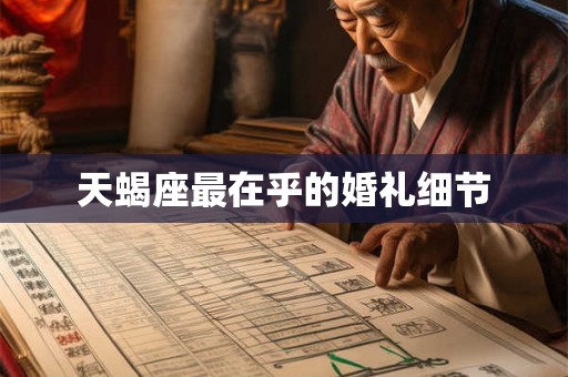 天蝎座最在乎的婚礼细节
