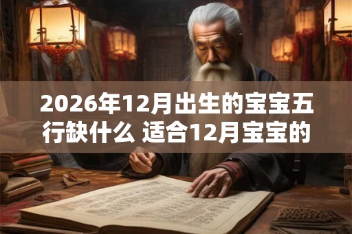 2026年12月出生的宝宝五行缺什么 适合12月宝宝的名字 2026年12月出生的宝宝五行缺什么 适合12月宝宝的名字