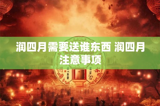 润四月需要送谁东西 润四月注意事项