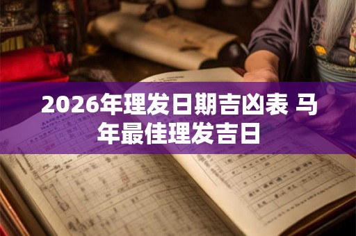 2026年理发日期吉凶表 马年最佳理发吉日