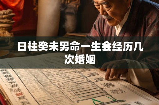日柱癸未男命一生会经历几次婚姻