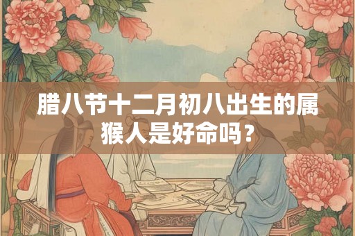 腊八节十二月初八出生的属猴人是好命吗？
